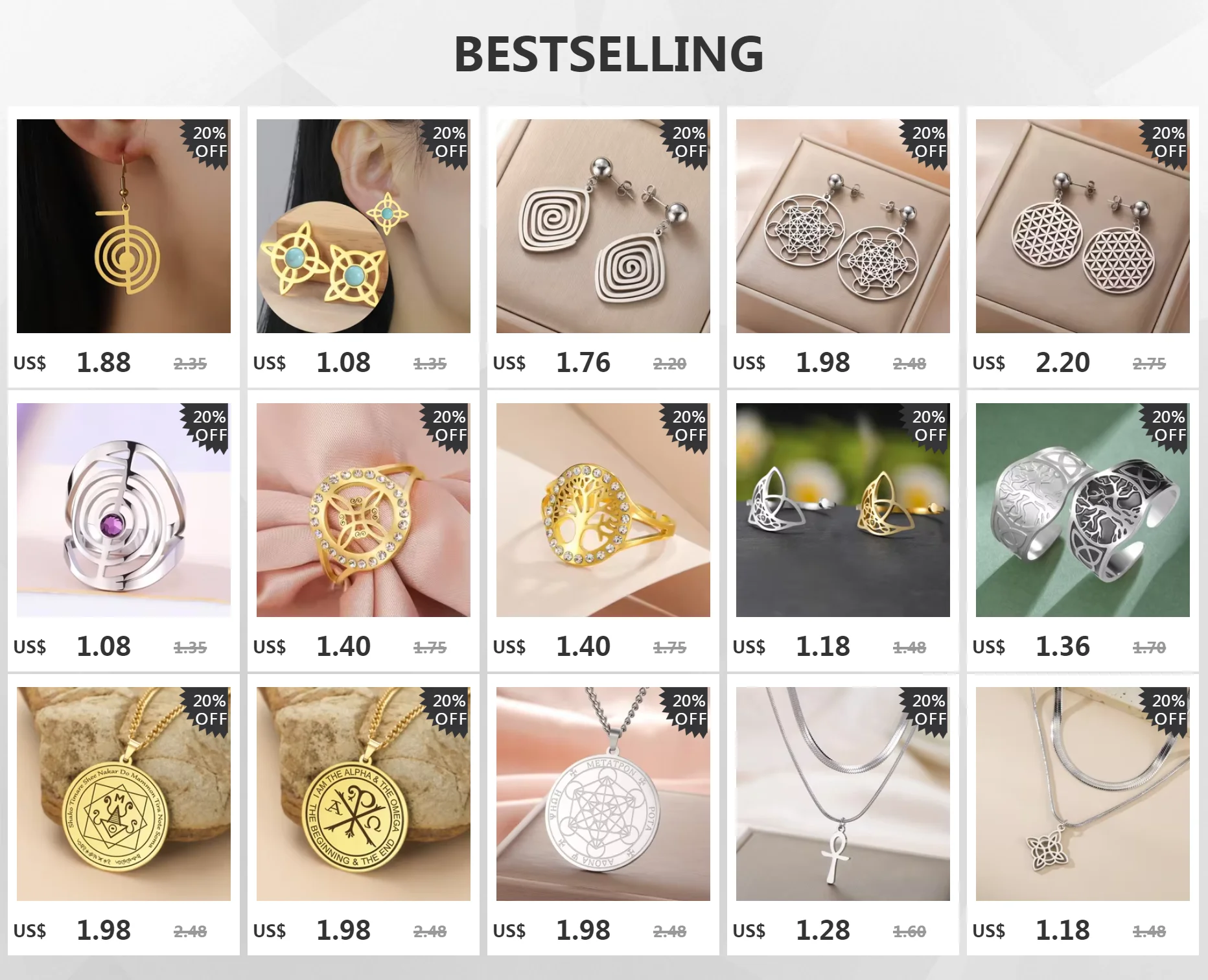 Reiki Cho Ku Rei Halskette Heilung Energie Yoga Power Anhänger Heilige Geometrie Schutz Amulett Edelstahl Schmuck Amulette für Glück und Schutz mächtige Amulette geistiger Schutz Reiki Heilmittel – Detail 1