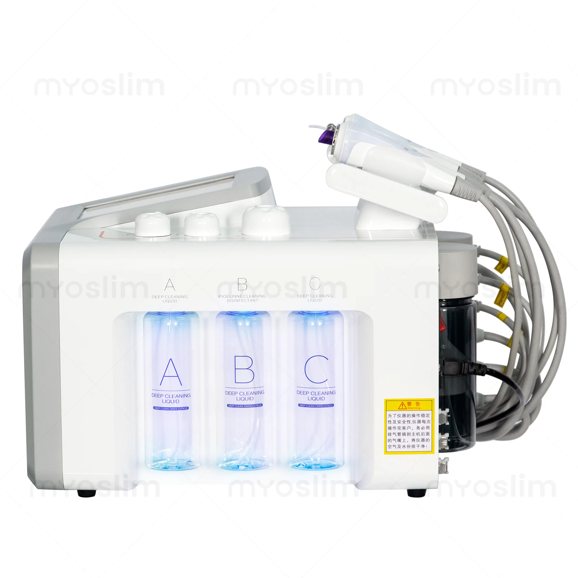 

6 In 1 Vacuum Face Cleaning Hydro Water Oxygen Jet Peel Machine Ance Pore Cleaner Facial Massage Small Bubble Skin Care Device