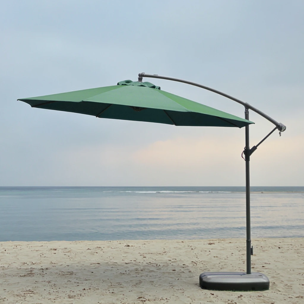 

Modern Outdoor Foldable Steel Banana Umbrella for Gardens Terraces Beaches Houses Courtyards-Excluding for Base
