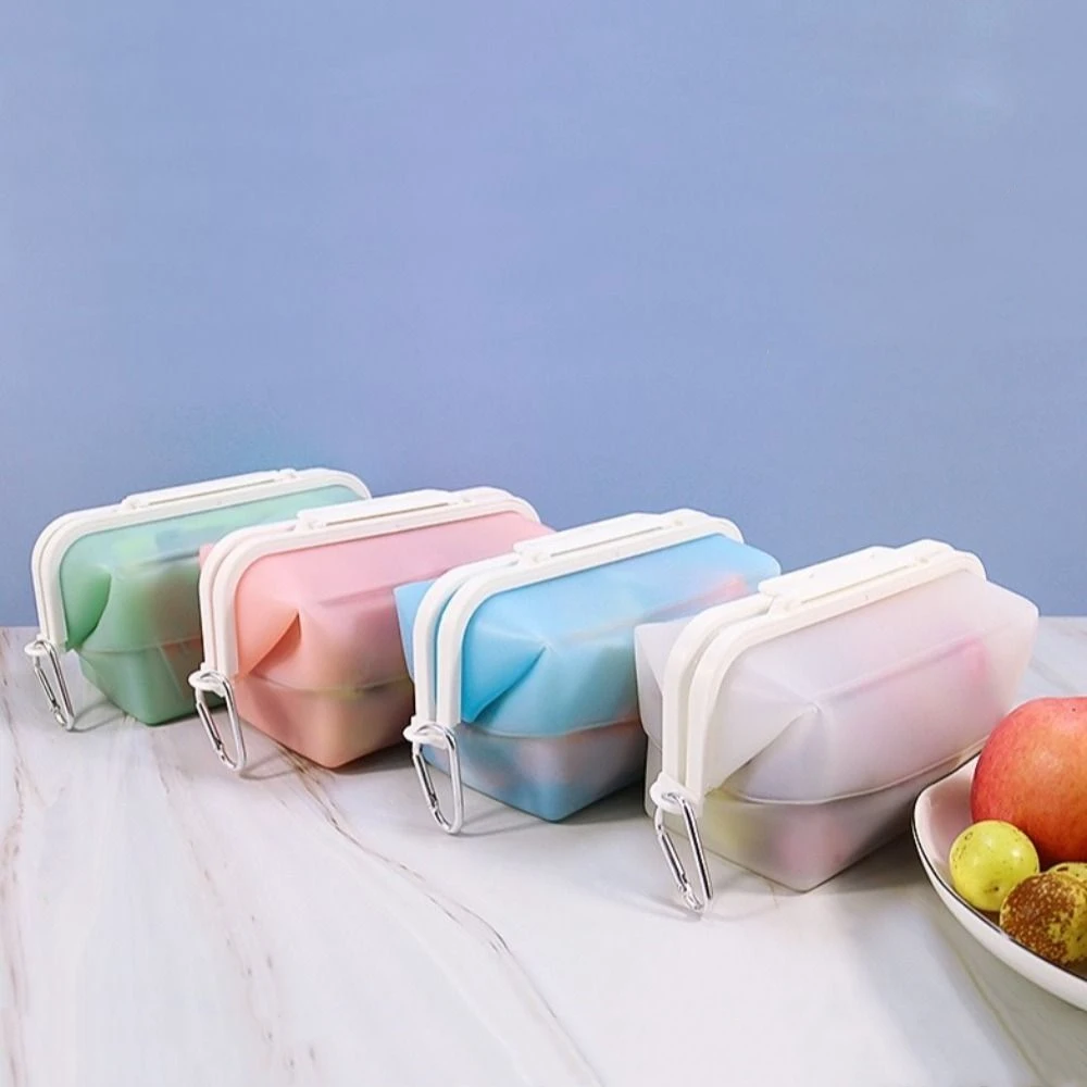 

Складные пакеты для хранения продуктов питания, силиконовый кухонный органайзер, сумка для свежей упаковки, герметичные контейнеры для овощей с большим ртом для холодильника