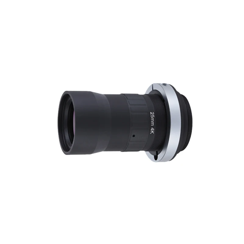 2021 Low Distortion 4K7u F4-22 0.015X-0.175X 25mm 4K Line Scan Lens For Industrial Cameras