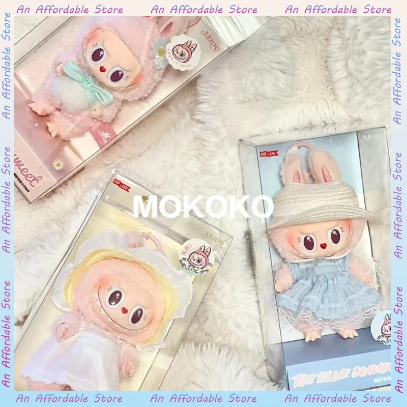 In Stock Mokoko Sweetheart Doll Pendant Labubu Kawaii Creative Ornament Ornament Christmas Gift Children Toys Labubu Replica