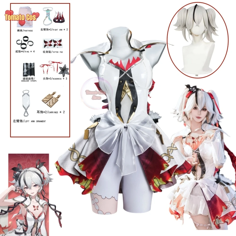 

Камелия Косплей Костюм Игра Wuthering Waves Chun Милое Униформа Платье Полный Комплект Опора Хэллоуин Вечеринка Ролевая Игра Ткань XXXL