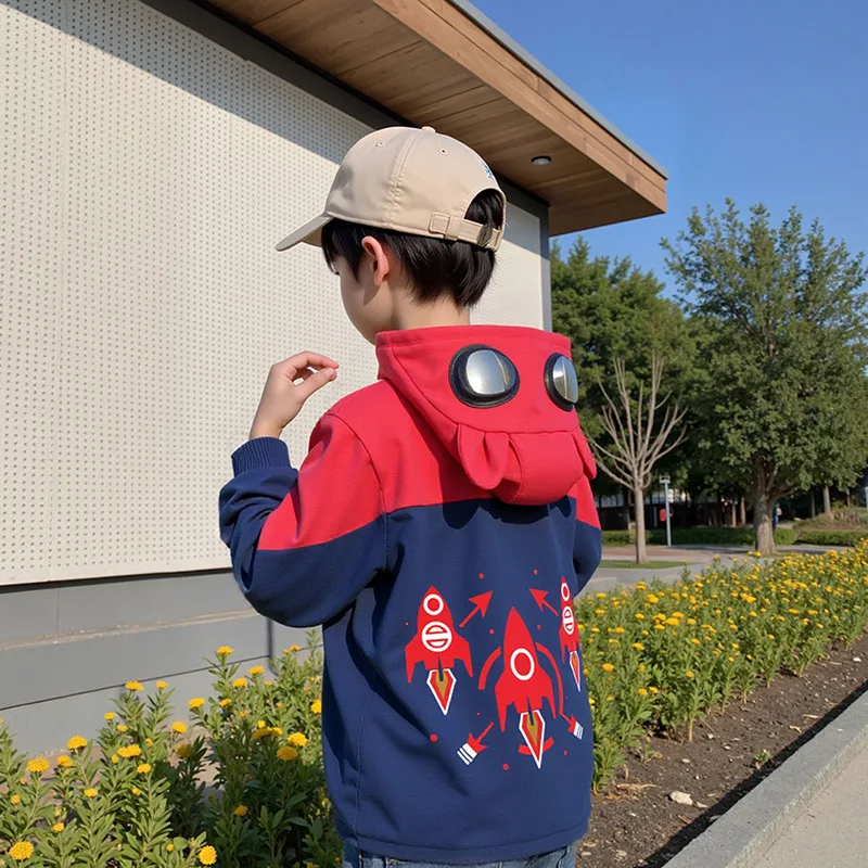 سترة بيسبول للأولاد بتصميم جديد معطف ربيعي وخريفي عصري للأطفال الأولاد ملابس خارجية رائعة وسيم #1