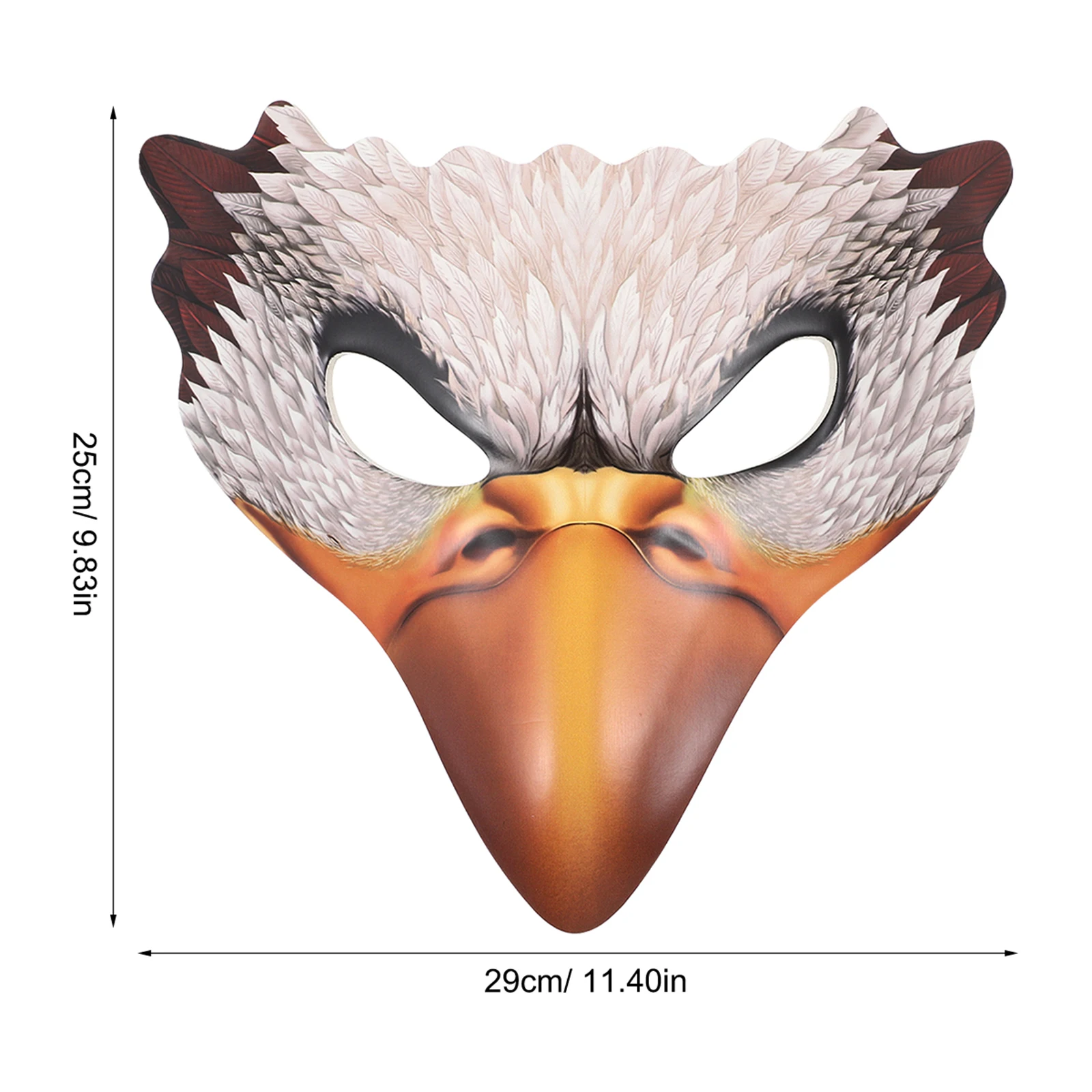 Creative Halloween Mask Lifelike Simulation Eagle Mask Cosplay Prop Halloween Party Supply