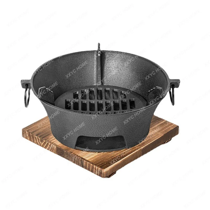 Barbecue Grill Household Stove Tea Cooking Charcoal Stove Cast Iron Charcoal Stove Indoor Barbecue Barbecue Stove Charcoal