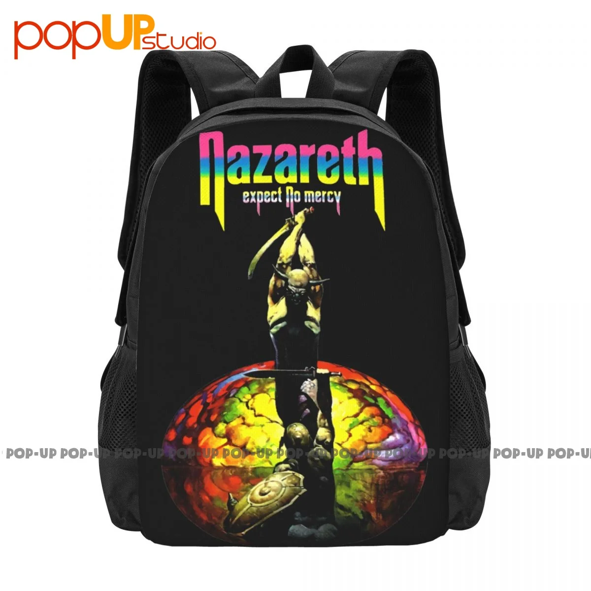 Nazareth Expect No Mercy Hard Rock Band Backpack Large Capacity Vintage Schoolbag Sports Bag Large Capacity