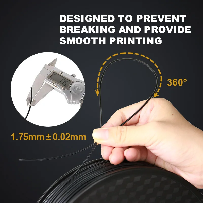 250 г 500 г 1 кг эластичная гибкая нить для 3D-принтера из ТПУ, желтый резиновый материал, рулонная гибкая нить, 3D-печать, 1,75 мм, 95 А, белый