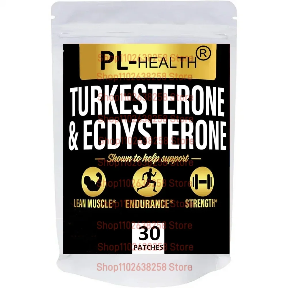 Turkesterone with Ecdysterone Transdermal Patches for Men- 30 Patches One Month Supply