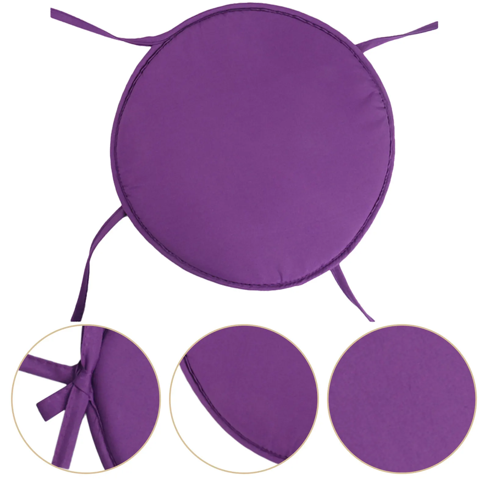 1Pcs Round Seat Cushion for Chair Stool Dining Room Desk Outdoor Use Premium Polyester Sponge Cushion Home Office Car Decor