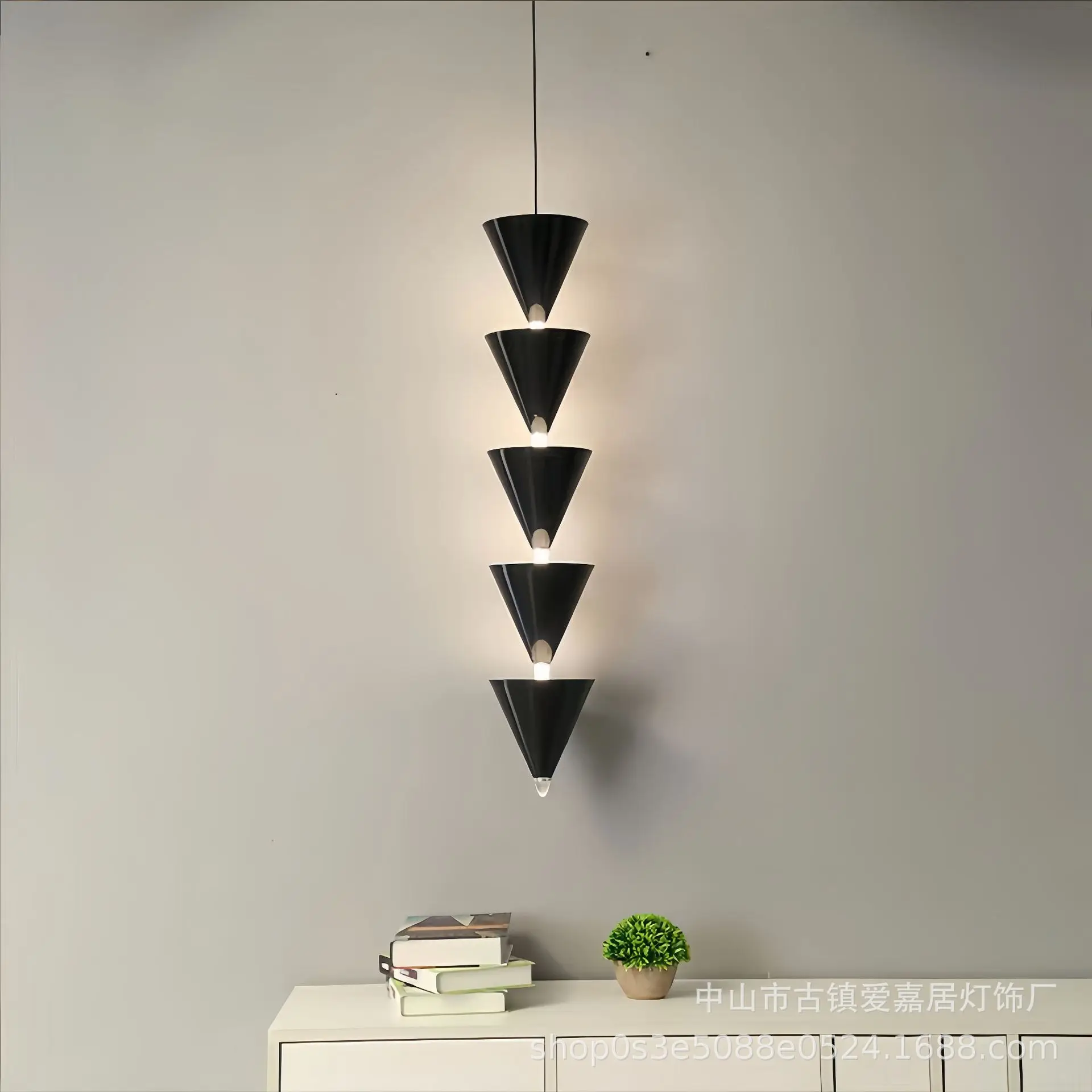 Modern Bedroom Bedside Chandelier Creative Living Room Background Wall Decorative Light Tapered Atmosphere Light