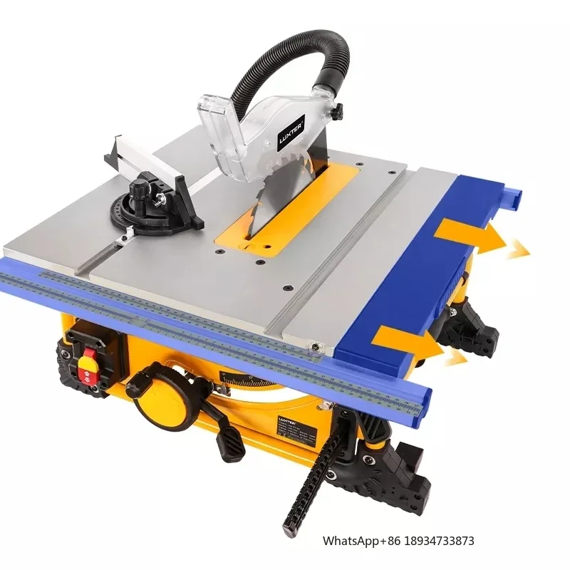 Wood Table 1500 W 8 Inch 4500RPM Portable Table Saw With Metal Stand