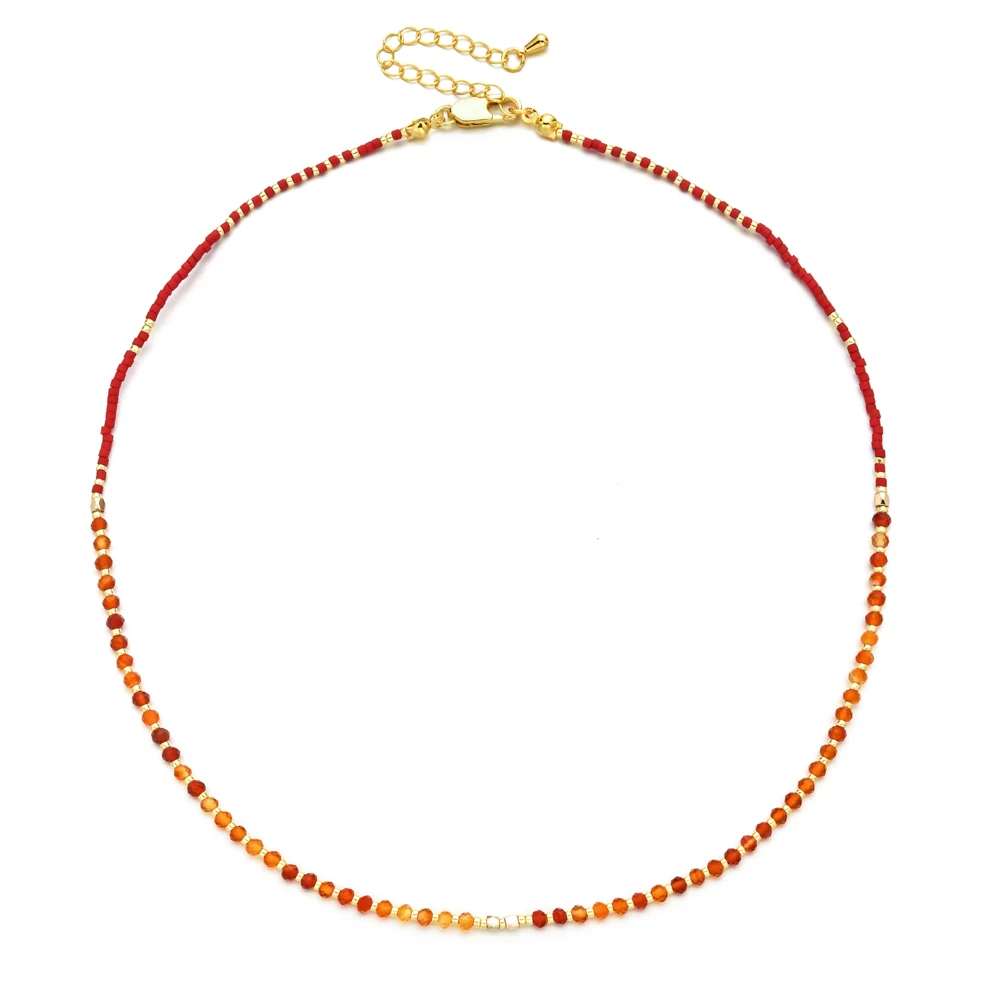 ZMZY Natural Stone Necklaces Bohemian African Turquoise Fashion Colar Women\'s Neck Chain Female Handmade Beads Choker Jewelry
