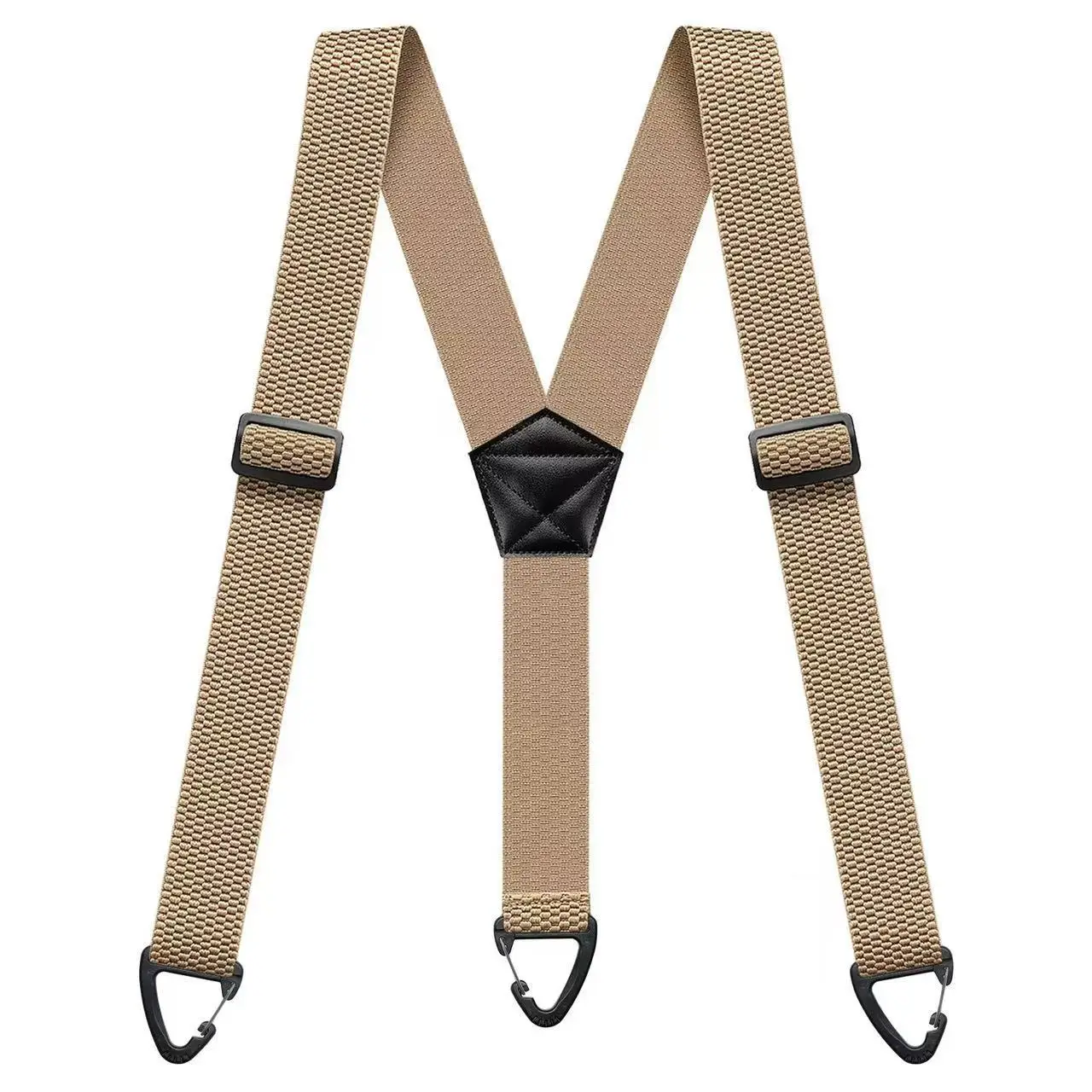 Y-Rücken, robuste, taktische, verdeckte Hosenträger, 3,8 cm breit, X-Rücken mit 4 Karabinerhaken, verstellbarer, elastischer Hosenträgergurt – Detail 11