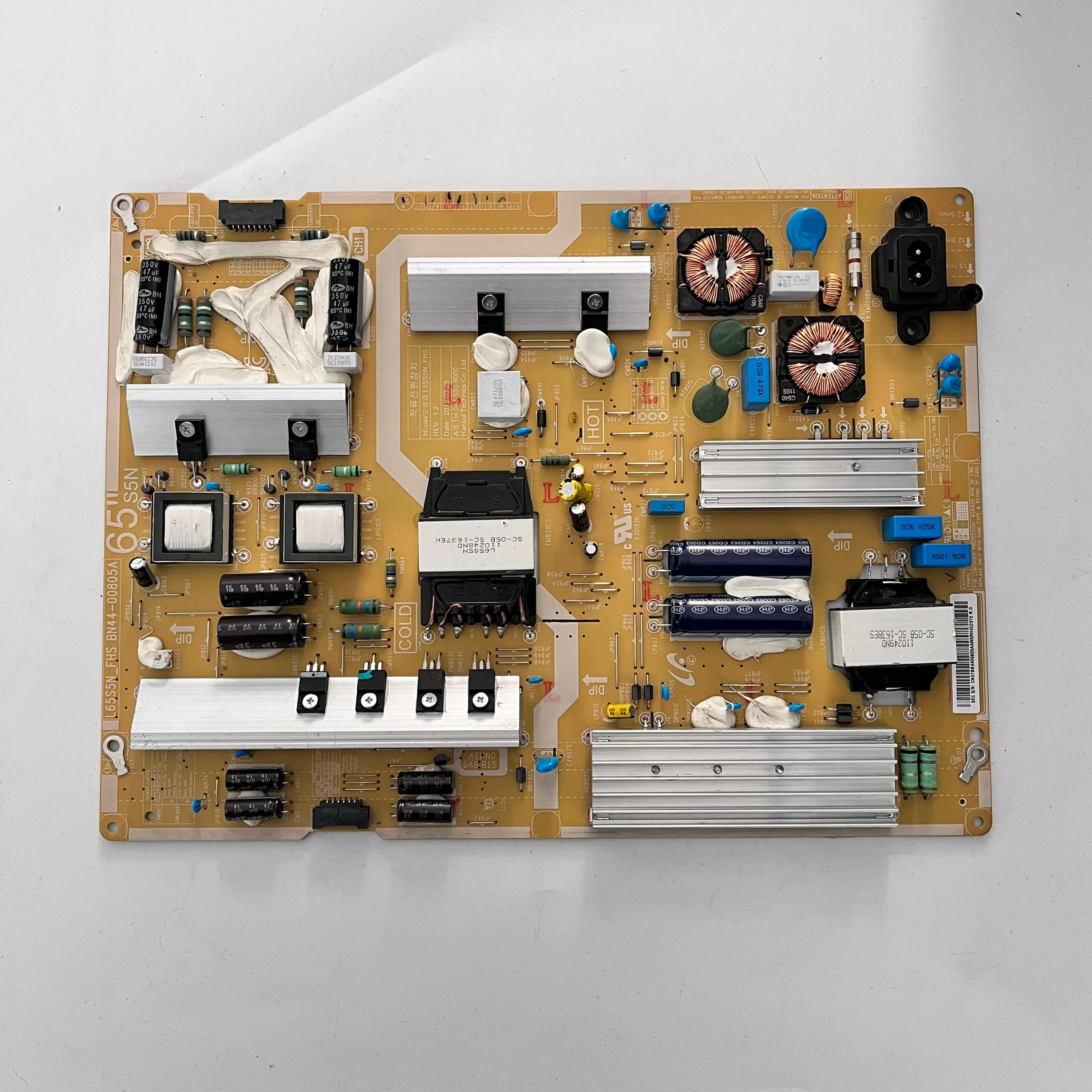 Genuine Original TV Power Supply Board L65S5N_FHS BN44-00805A =  BN44-00805B Works Normally And Is For LCD TVs HG65AD690UJXXZ