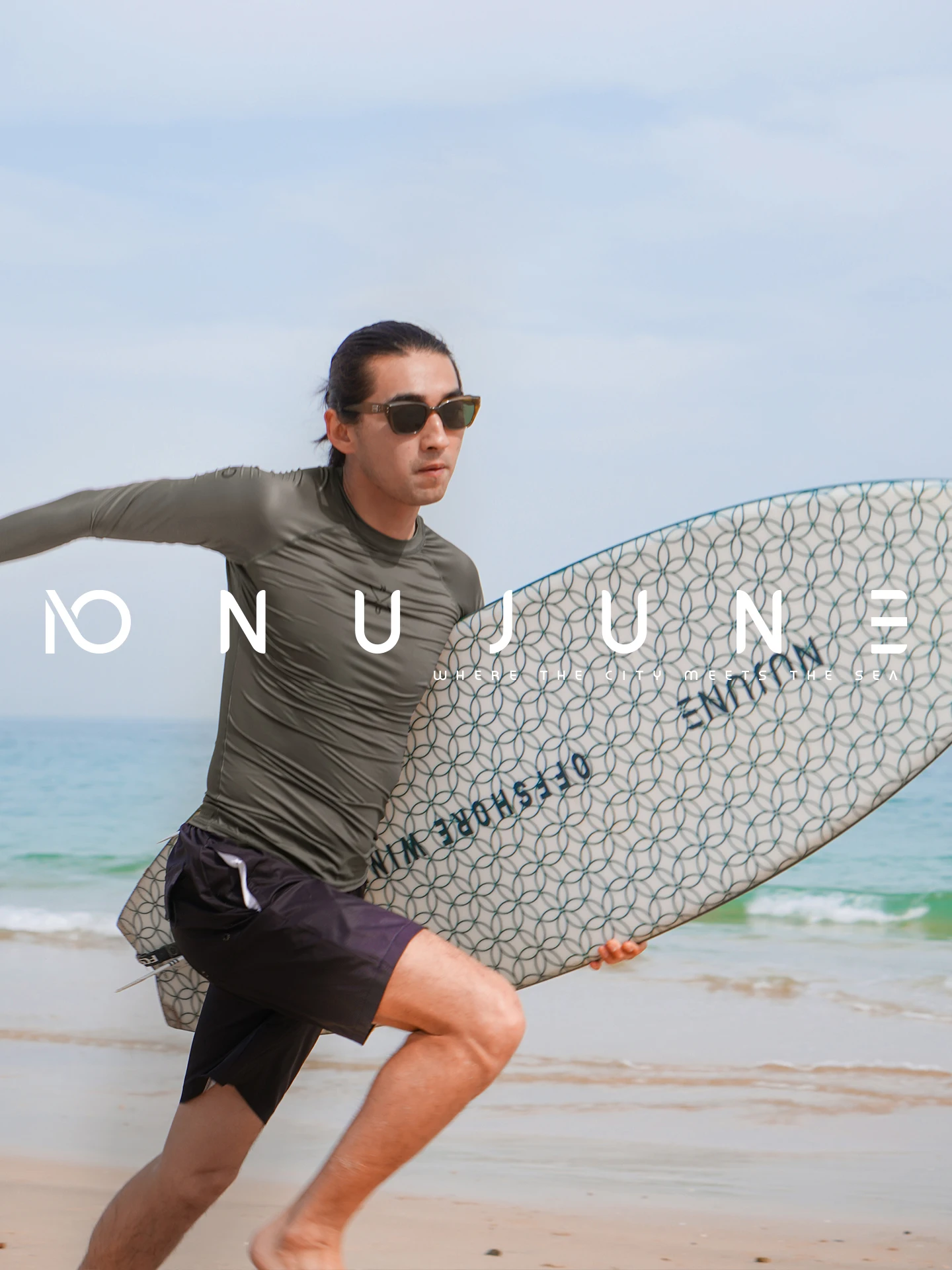 Nu-June Men's Rash Guards Surfing Diving Suit Long Sleeve UPF50 Swimwear Swimsuit Men Rashguard Surf Shirts Compression Pant Set