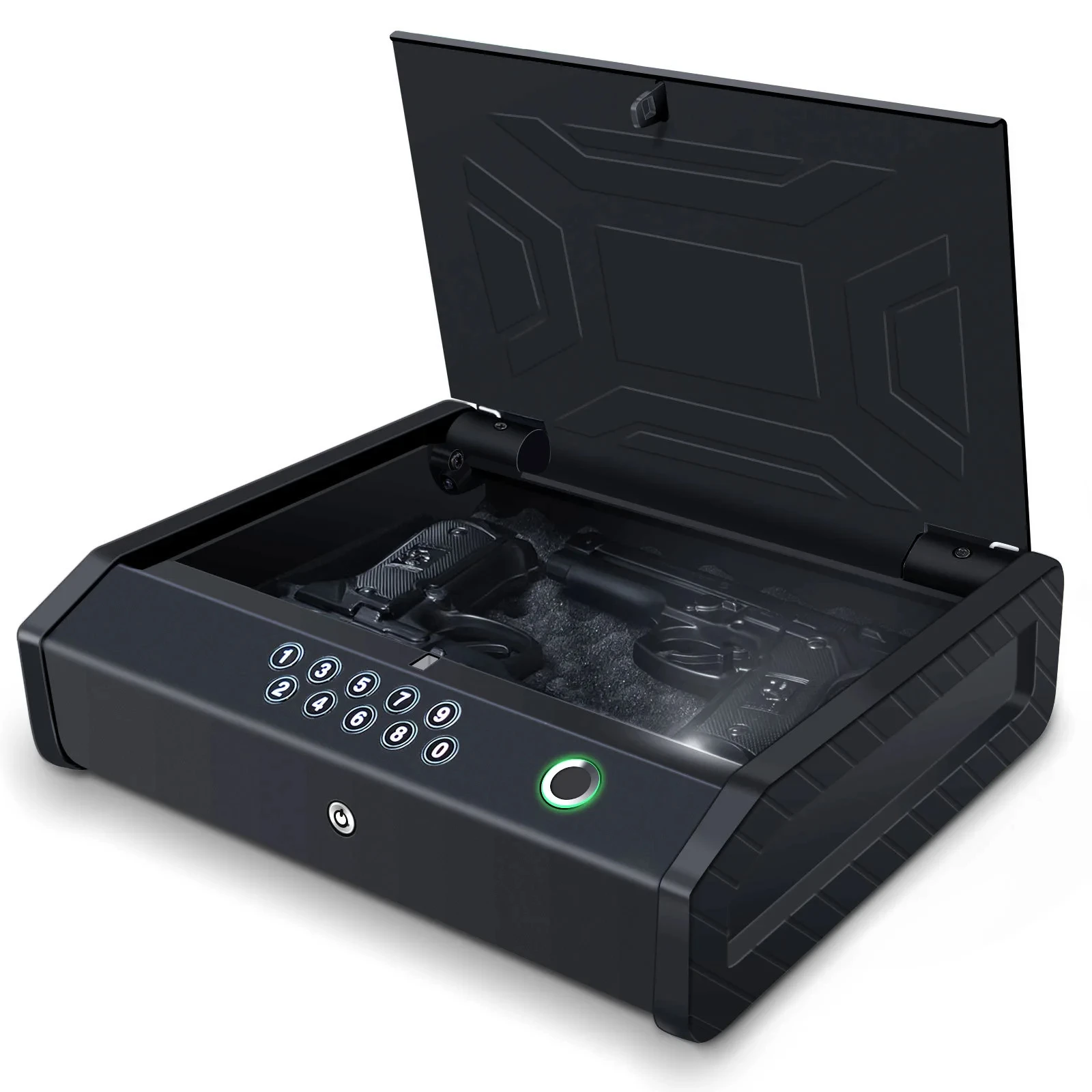 Dialing Wheel Password Gun Safes Box Weapon Case Pistol Safe Valuables Money Jewelry Storage Box Gunbox Security Pistol Safes