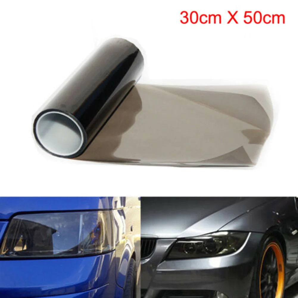 New Practical Car Light Film Film Brake Lights Fog Lights Smoke Black 30*50cm Accessories Brake lights Fog lights