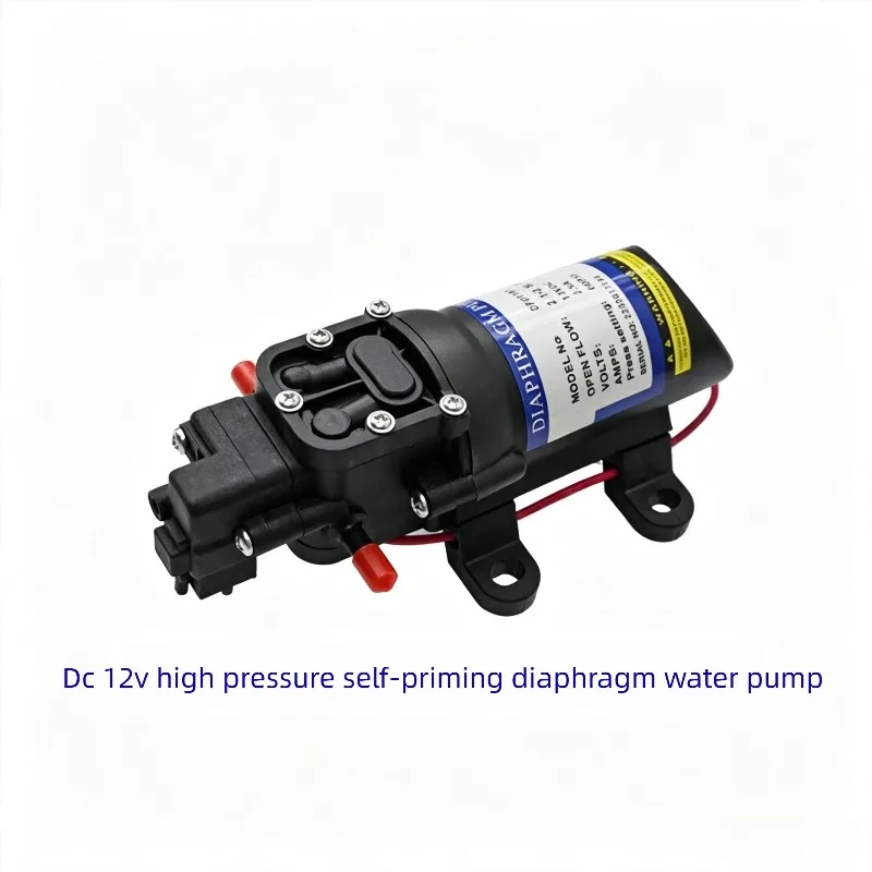 12V Mini Self-Priming Diaphragm Pump, Electric Sprayer Booster Pump with Overvoltage Protection