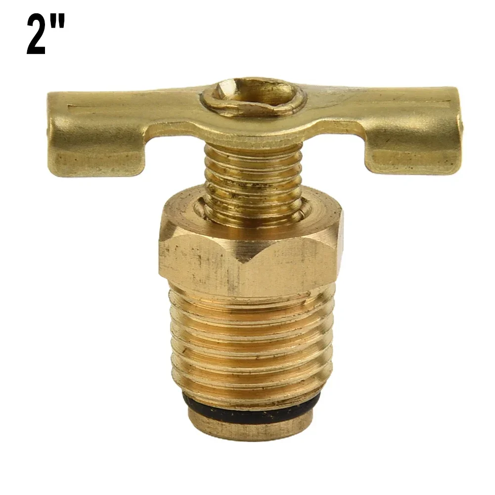 Válvula de purga de alta calidad, tapón de drenaje, válvula de tapón de drenaje, cuerpo de válvula de grifo de temperatura ambiente, compresor de aire de 1/4"