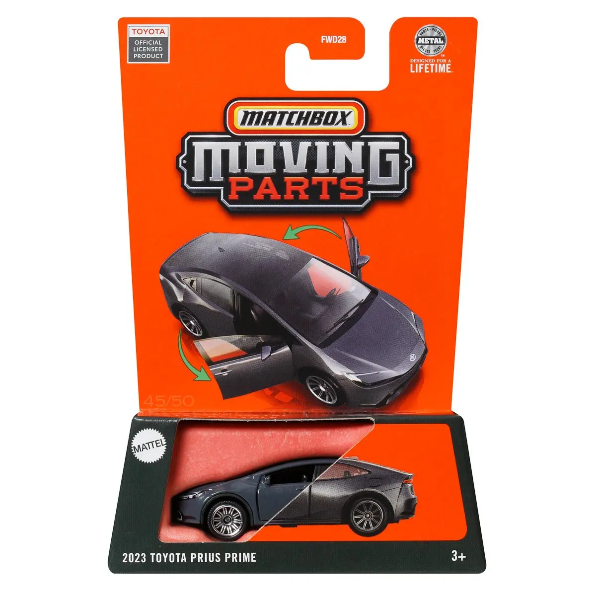 2025 Matchbox Moving Parts 2023 Toyota Prius Prime 1/64 Die-cast Collection Model  FWD28-9C0B