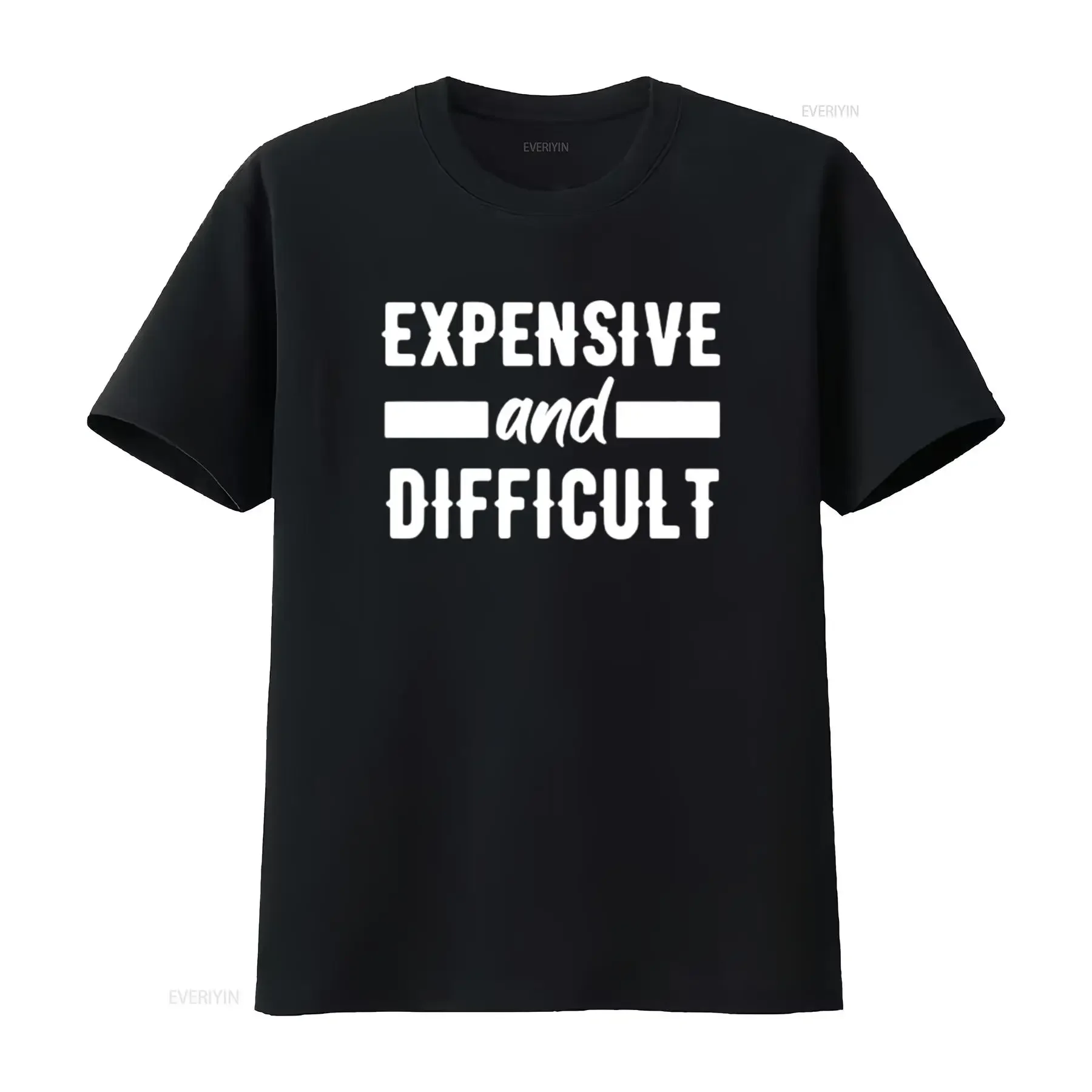 Expensive and DifficulT T Shirt for Women Novelty Cute  Top vintage Washed graphic Top For Everyday Wear Soft Stretched