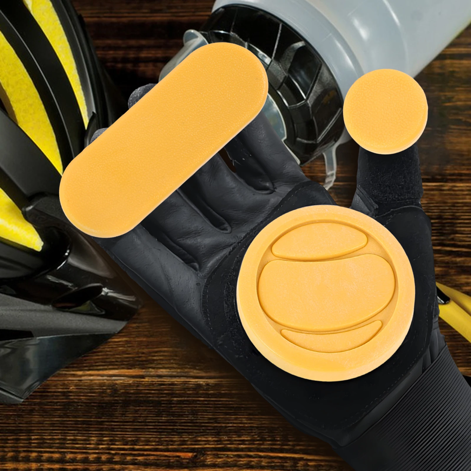 

6pcs Skateboard Slider Pucks Ergonomic Glove Protector For Longboarding Durable Outdoor Skating Equipment