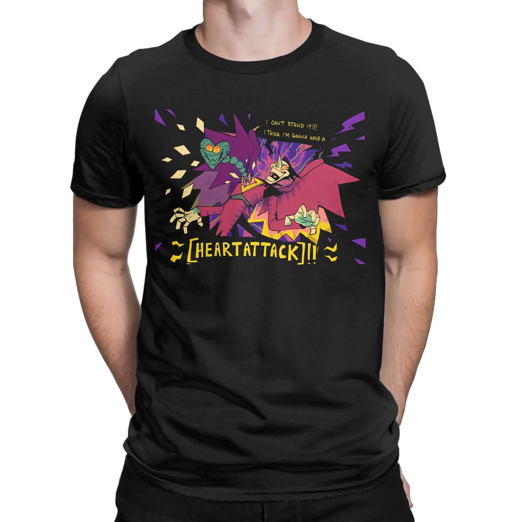 Deltarune T Shirt Men Pure Cotton Vintage T-Shirt Crew Neck Suzie Lancer Kriss Rasiel Tees Short Sleeve Clothing 6XL