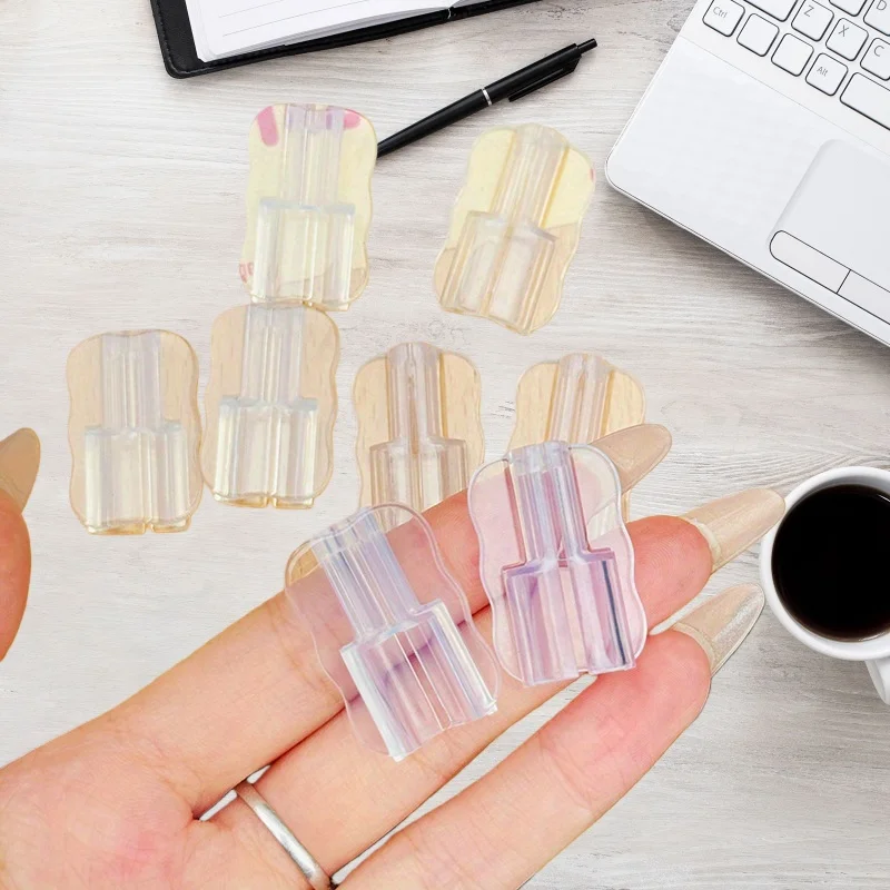 20 Stück neu gestaltete transparente Kabelklemmen mit Wellenmuster, ideal für Apple Lightning-Datenkabel und Typ-C-Kabel