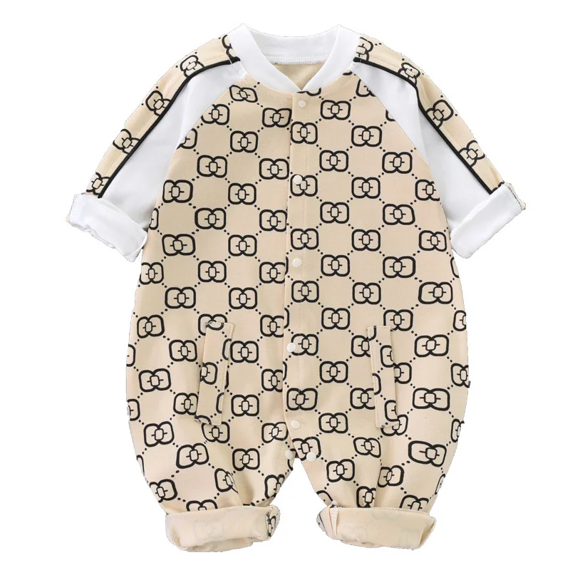 Baby one-piece spring and autumn cotton baby long-sleeved crawling clothes newborn clothes autumn clothes rompers