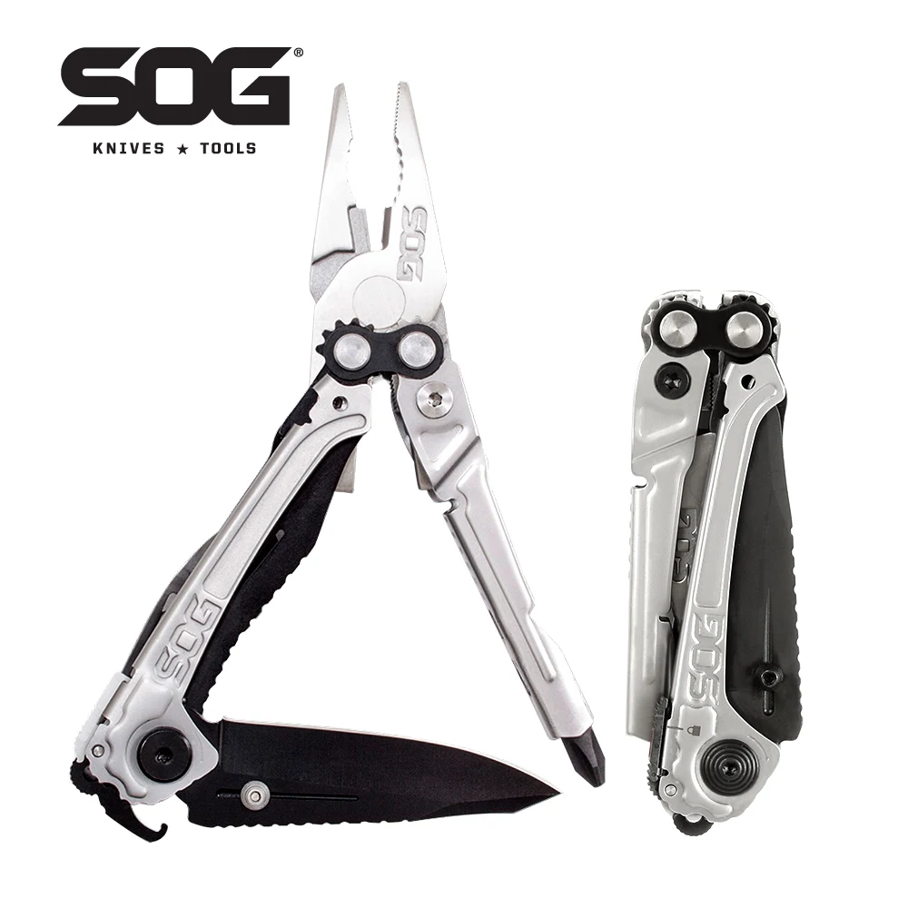 SOG 12 in 1 Professional Military Tactical Pliers With Folding Knife EDC Pocket Tools Outdoor Hiking Camping Supplies-RC1001-CP