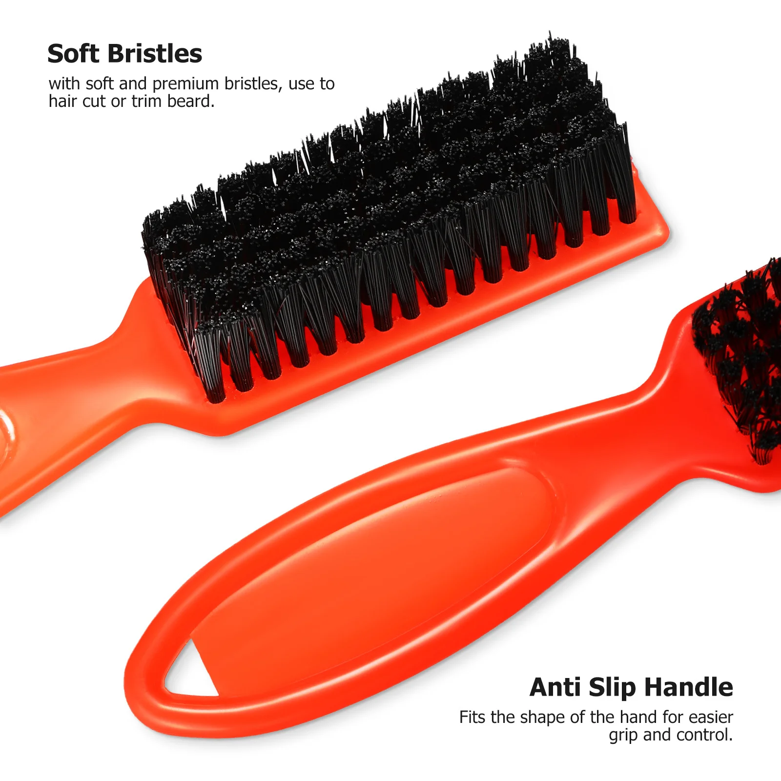 แปรงทำความสะอาดเครื่องตัดผม 6 ชิ้น ขนแปรงไนลอน อุปกรณ์ตัดผม ด้ามจับสบายมือ สำหรับร้านทำผมมืออาชีพ อุปกรณ์เสริมสำหรับเครื่องเล็มผม