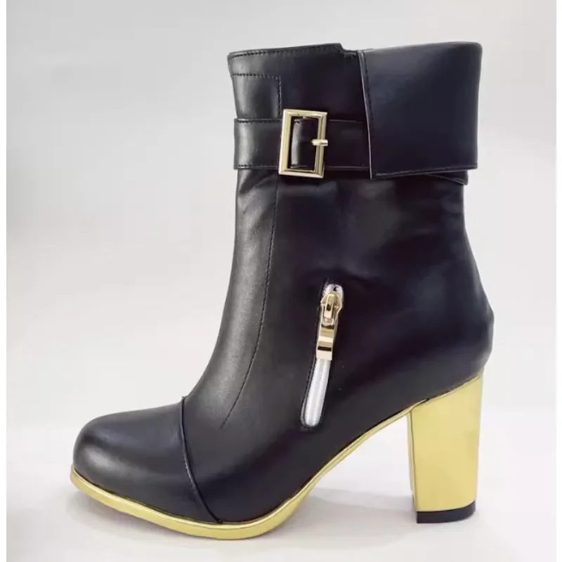Game Zenless Zone Zero Hoshimi Miyabi Cosplay Black Boots