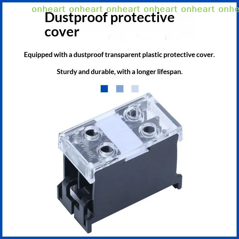 DIN Rail Terminal Block 2/3 Pin 600V 30A 60A IN12BK IN20BK Reliable Electrical Connector for Home Electrical Renovation Projects