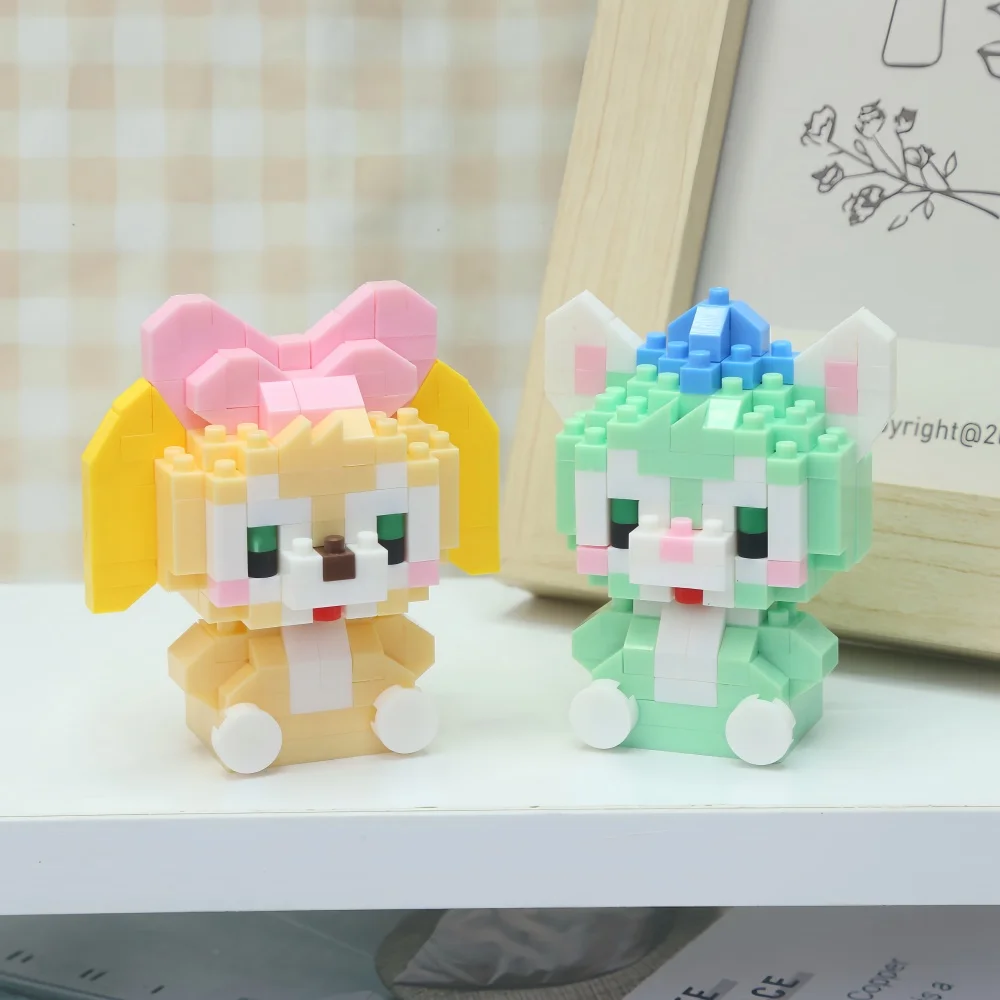 Disney Building Blocks Anime Kawaii Cartoon mini Action Children's Figures Blocks Bricks Assemble DIY Toys Gift for Kids