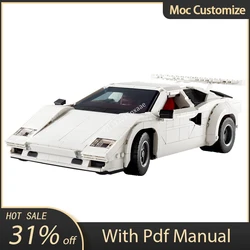 2024 New Moc-10337 Countach 5000 QV Building Blocks Super Racing Car Model Classic Collection Bricks Cars Toys for Kids Gifts