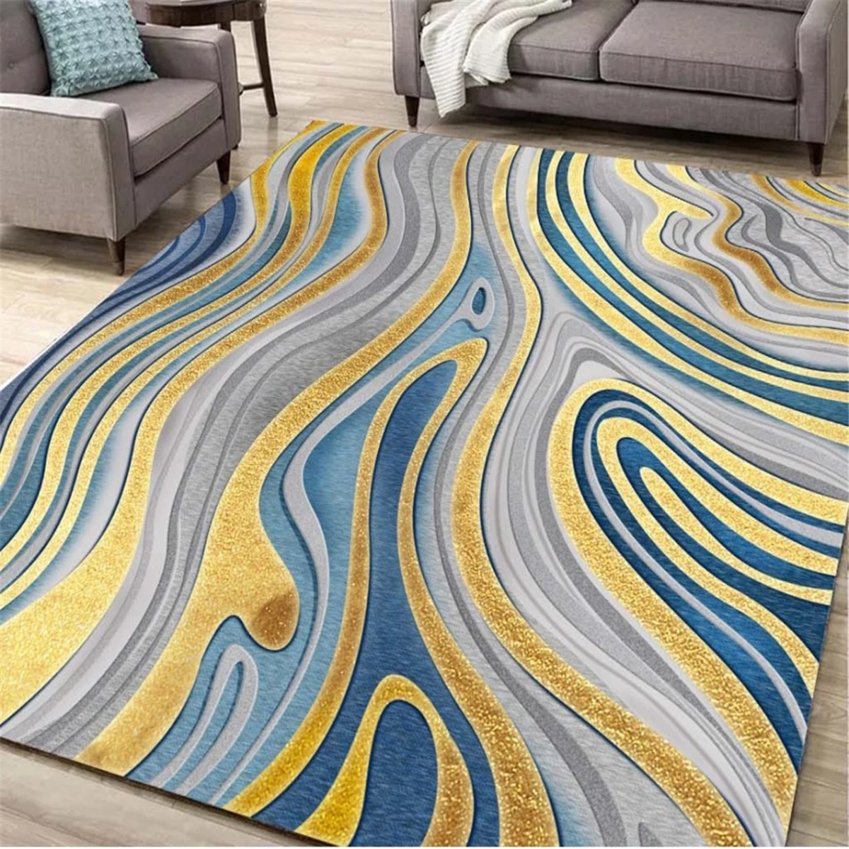 European art floor  Living Room Floor In The Room Decor Decoration Carpet 3d floor Bedroom Decoration Home custom size