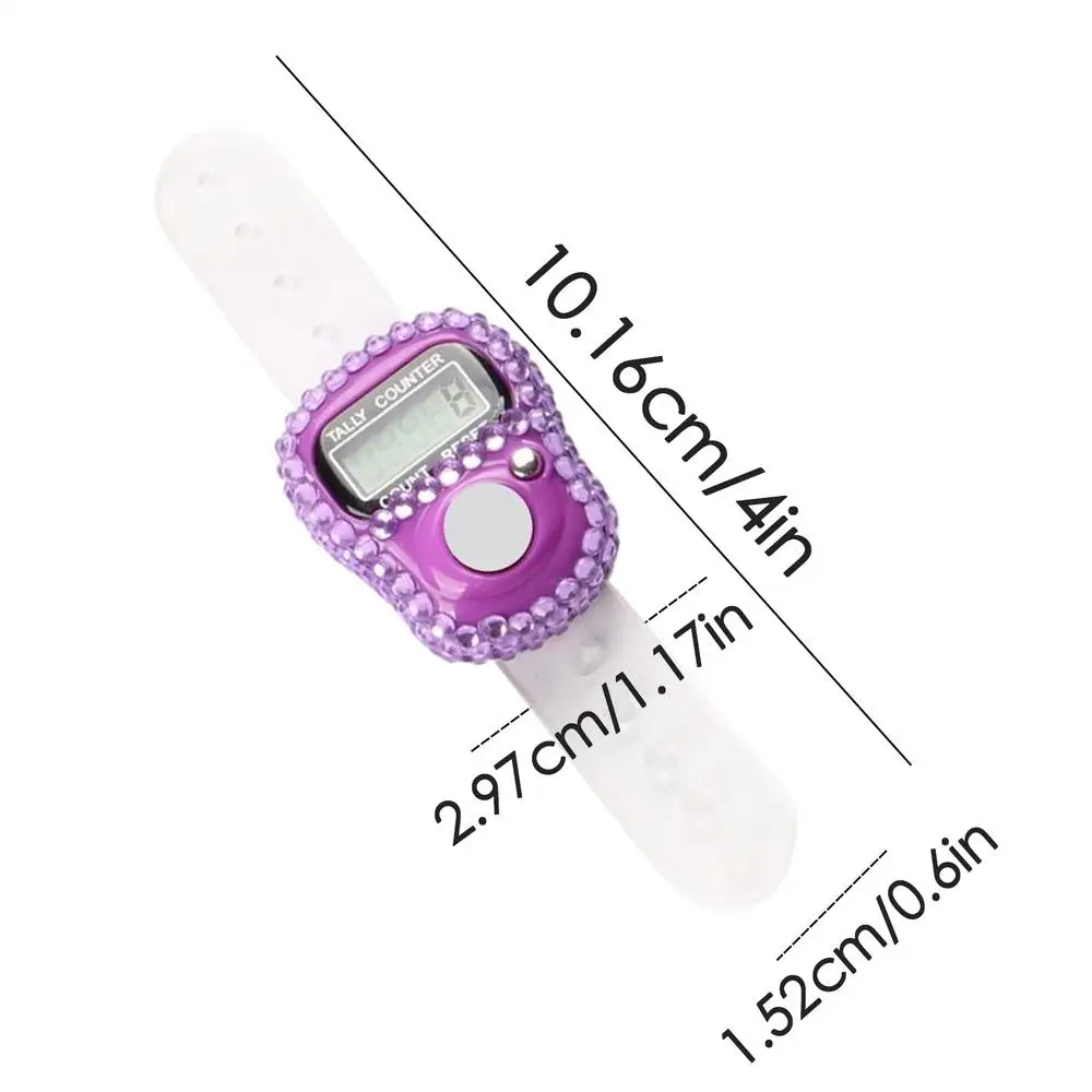 1 st Digitale Vinger Ring Teller met LCD Resetbare Elektronische Islamitische Tasbih Gebed Teller Verstelbare Tally Clicker voor Sport