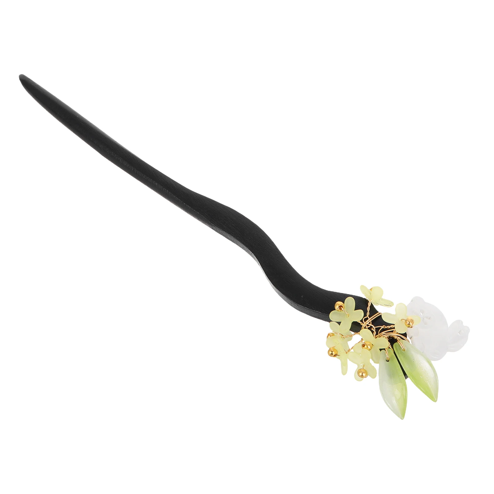 

Wooden Hairpin Disk Sticks Chinese Pins The Flowers Haur Chopsticks Decorative Black