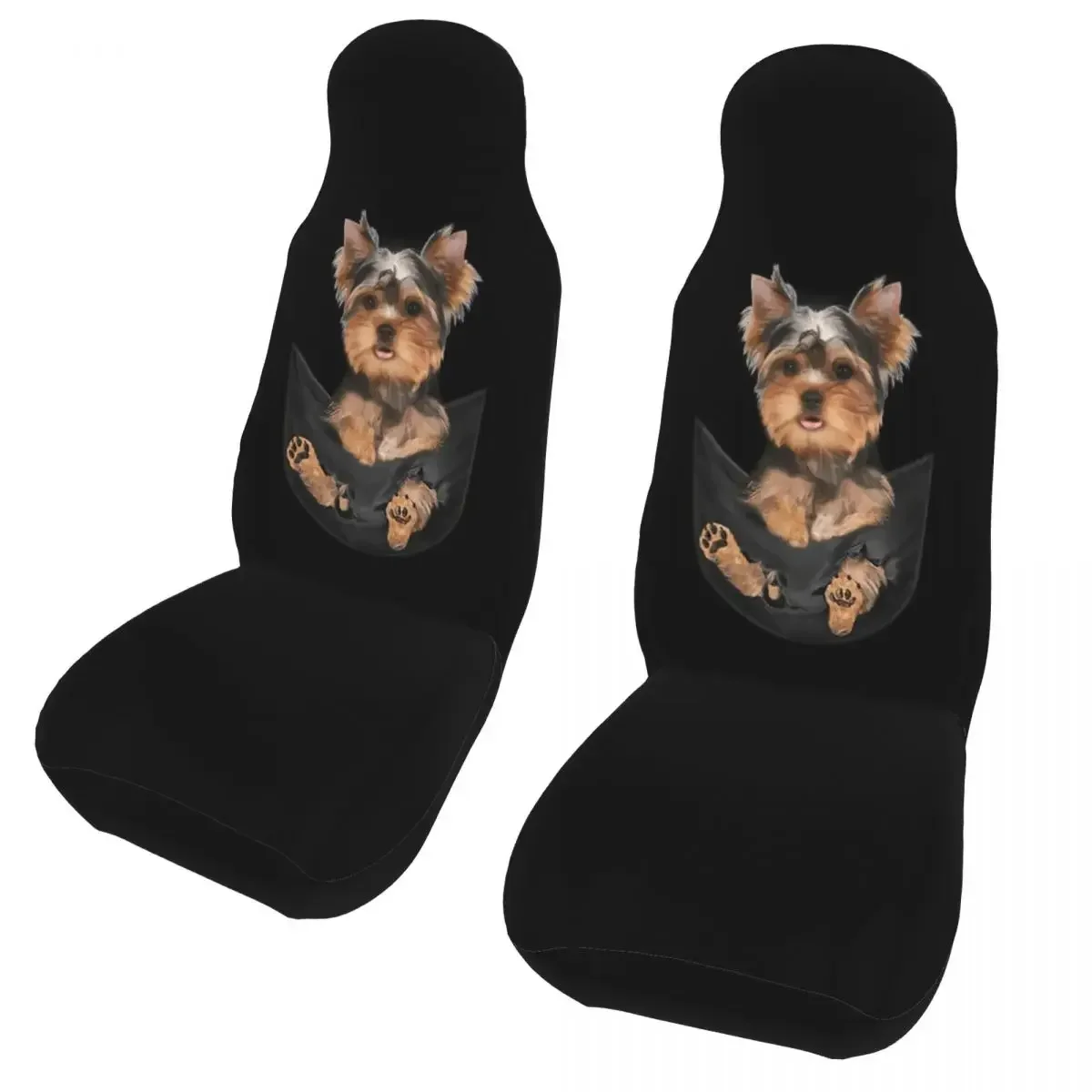 Dog In Pocket Universal Car Seat Cover Protector Interior Accessories Travel Yorkie Animal Car Seat Cushion Car Seat Cover