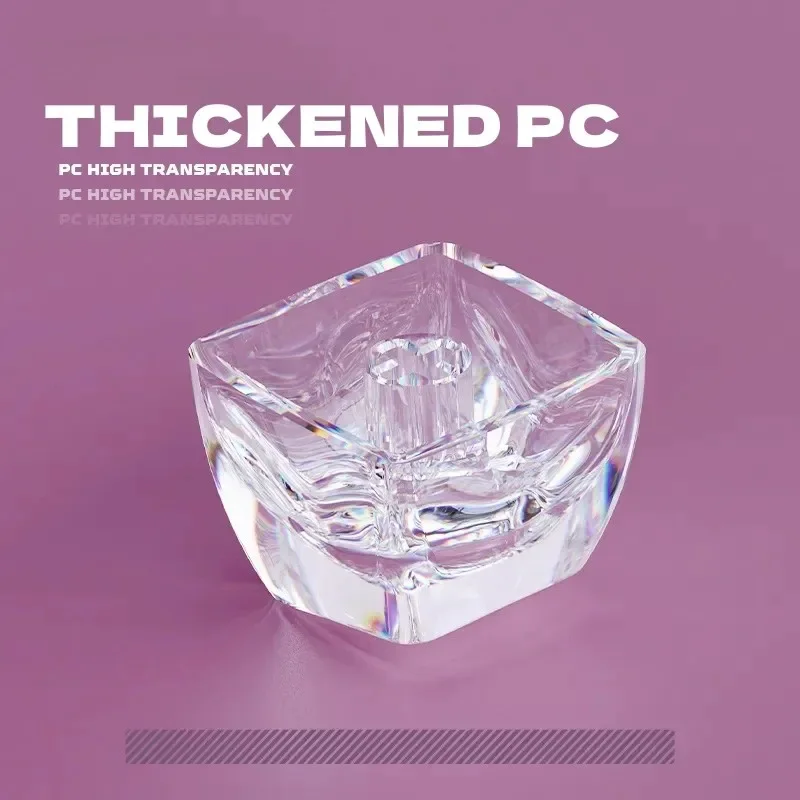 Imagem -06 - Transparente Ice Crystal Keycaps Faça Você Mesmo Teclado Mecânico Espessado pc Keycaps Alta Translucidez Fesa 114 Chaves sem Gravura