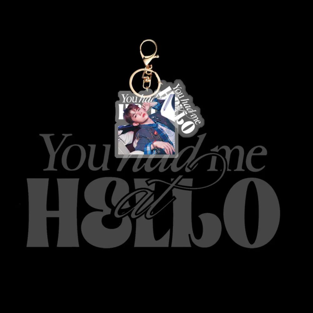 Zerobaseone Mini Album Nieuwe Acryl Sleutelhanger Gold Hong Zhong Ding Runhao Sieraden Hanger