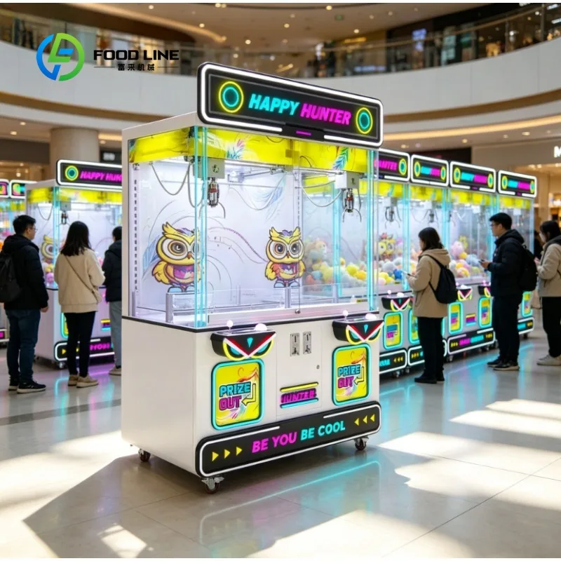 Custom 2 Player Large Size Commercial Claw Machine, Toy Grabber Arcade Game for Mall Amusement Game Center Indoor Venue