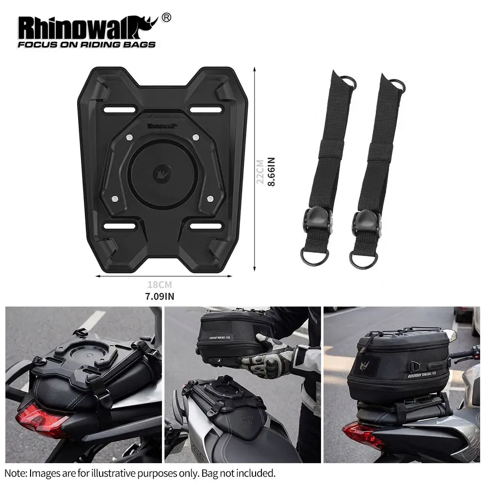 

Rhinowalk Motorcycle Expansion Base With Secure Magnetic Quick-Release System Fit MJX2011 Motor Back Seat Tail Saddle Accessory