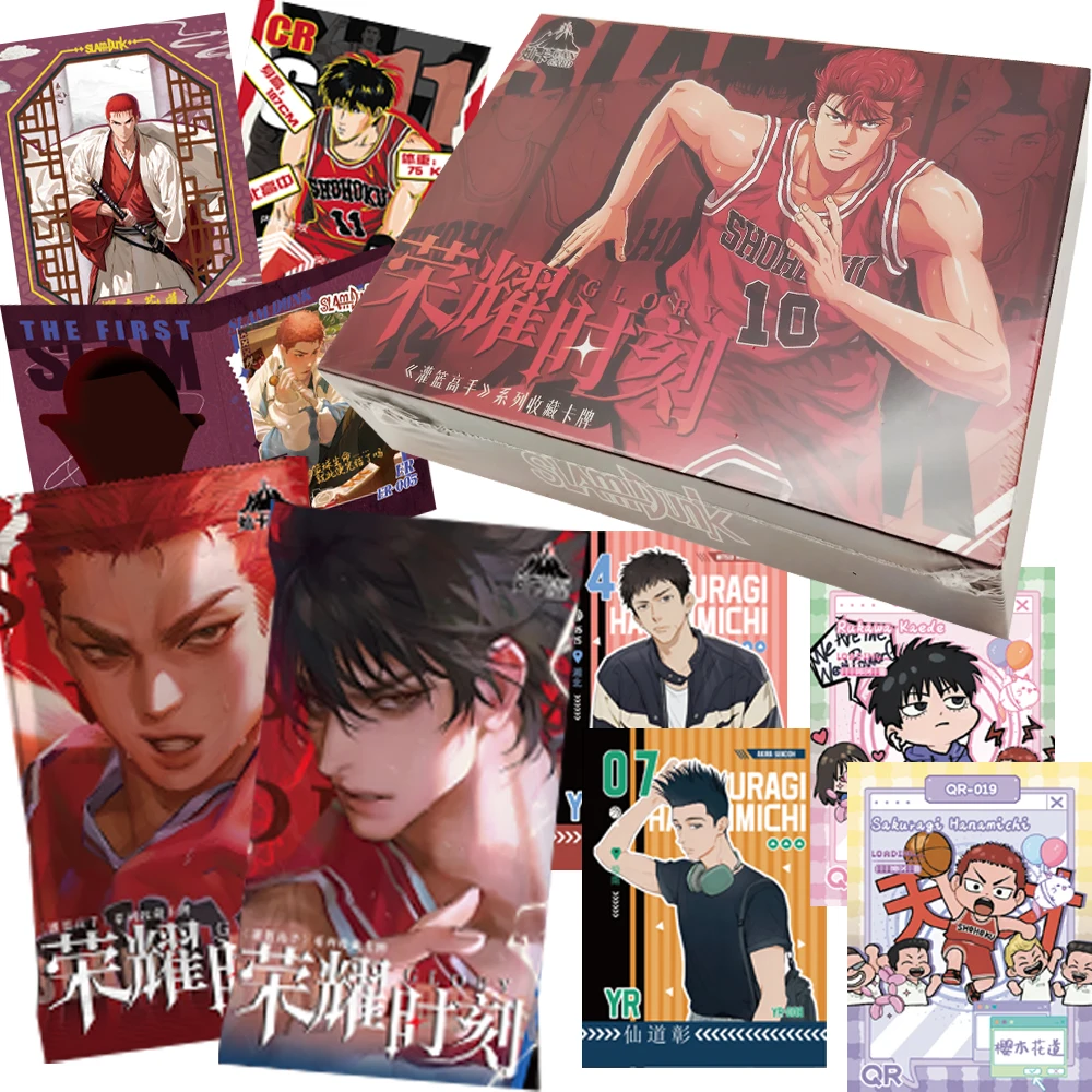 

Wholesale Slam Dunk Collection Cards Passionate Youth Anime Cute and Happy Daily Q-Version Character Cards Gifts for Friends