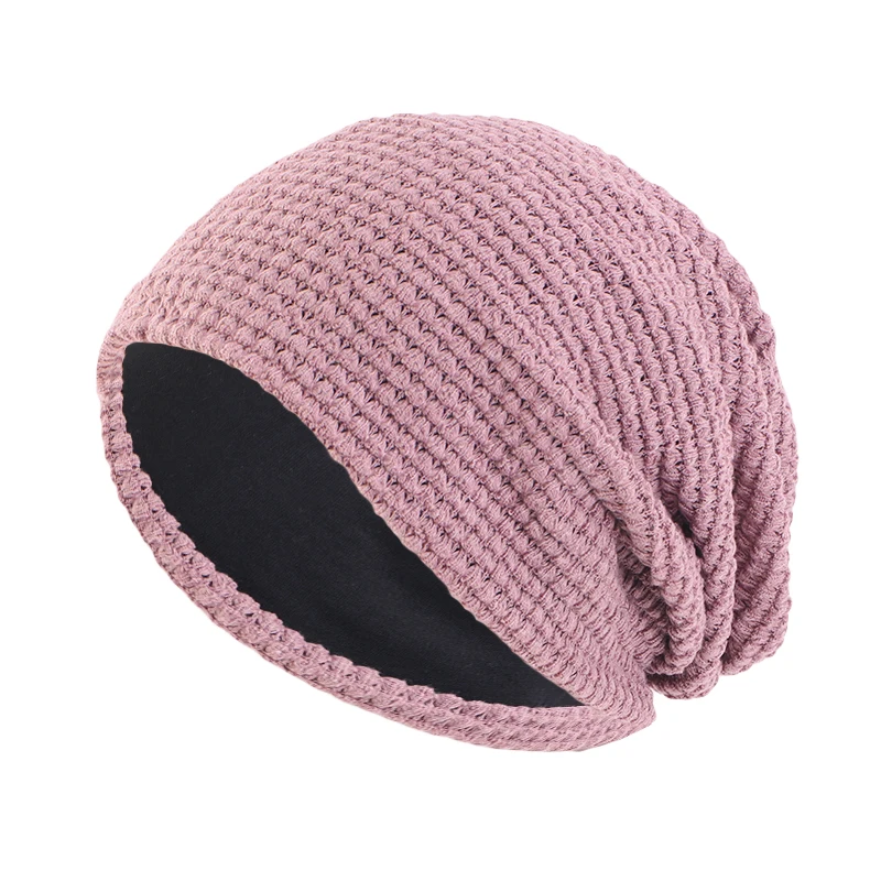 Cotton Slouchy Beanie Hip-Hop Soft Lightweight Running Beanie Adult Dwarf Hat Chemo Cap Men Women Hip-Hop Sleep Cap Stretchy