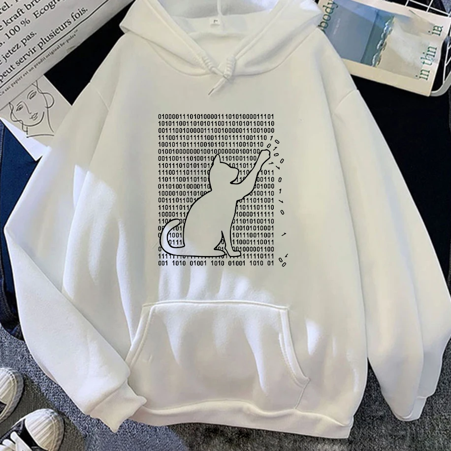 مضحك كول القط المطبوعة نمط الرجال النساء هوديي الشتاء طويلة الأكمام عادية تنفس زوجين البلوز مريحة البلوز الأعلى #2