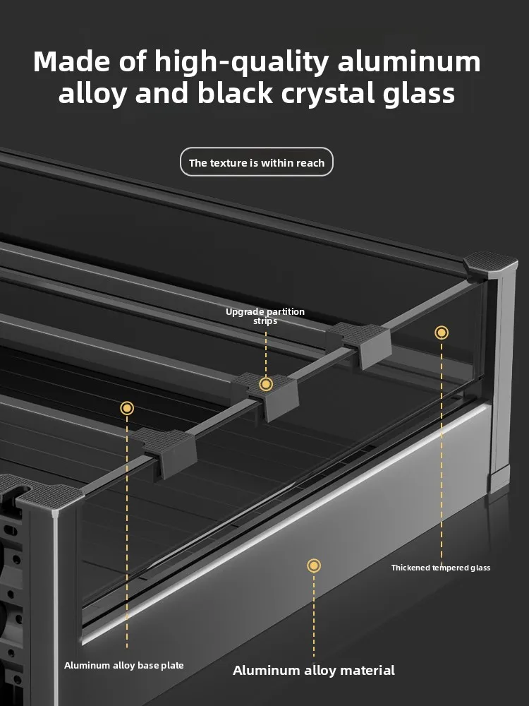 

Simple Installation Seasoning Basket, Kitchen Cabinet, Double-layer Pull-out Pull-out Rack, Aluminum Alloy Seasoning Sto