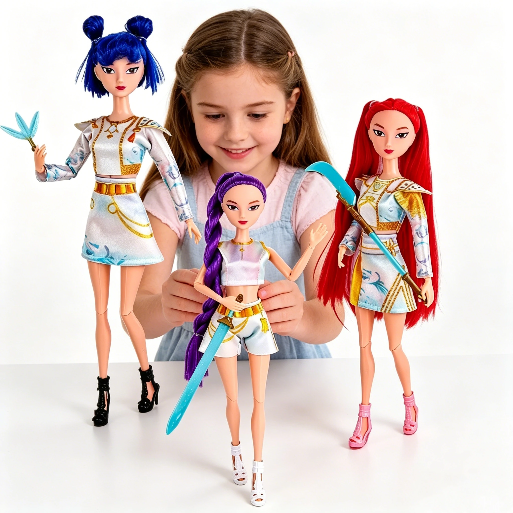 Nouvel ensemble de figurines anime KPop Demon Hunters Rumi Mira Zoey 2026 - Figurines d'action mignonnes pour cosplay - Cadeau d'anniversaire pour enfants