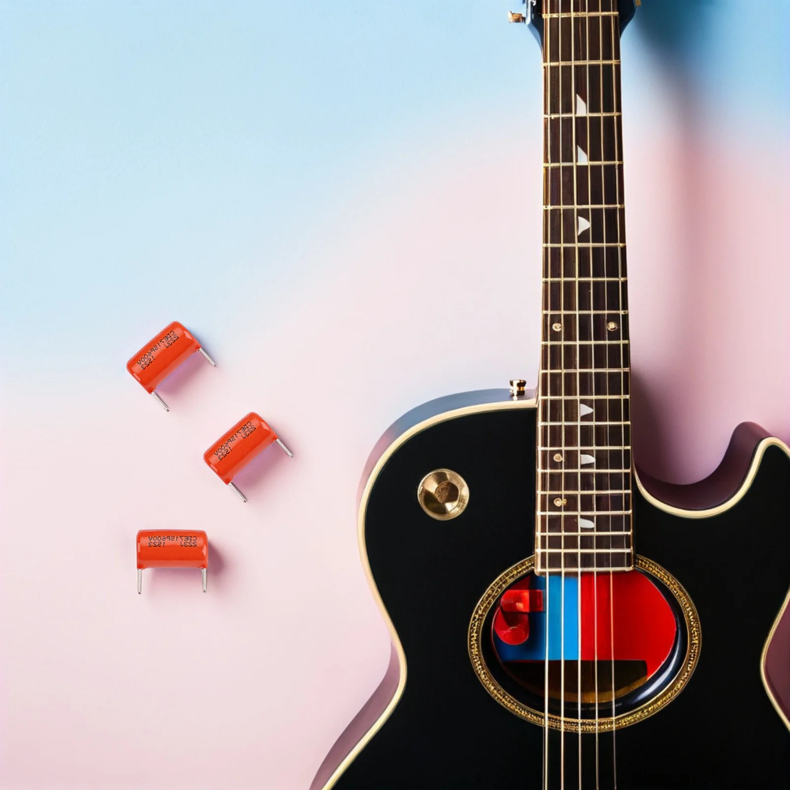 

1 Set Copper Guitar Tone Capacitors Drop Style Bass Replacement 715P Series For Vintage Amps Stable High Frequency Response